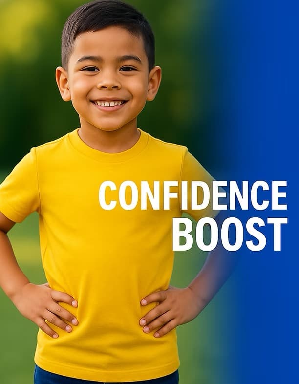 Children building confidence with batting practice